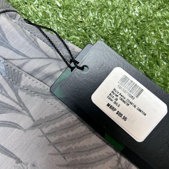 Travis Mathew Shorts Mens Gray Floral Coastal Canyon Golf Performance NWT - Picture 5 of 7